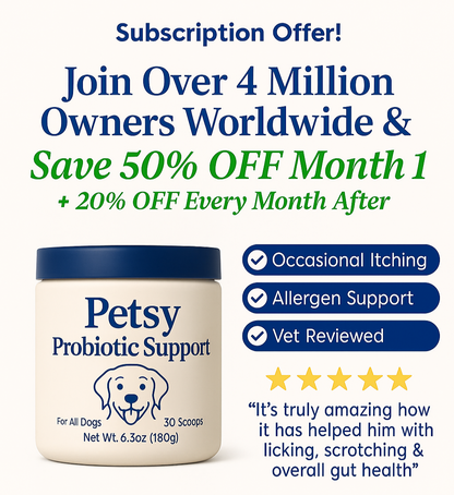 Petsy™ Probiotic Chews | For All Dogs